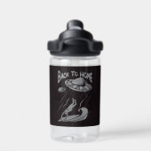 Alien ufo Surfanleitung mit Zurück zum Zuhause Trinkflasche (Rückseite)