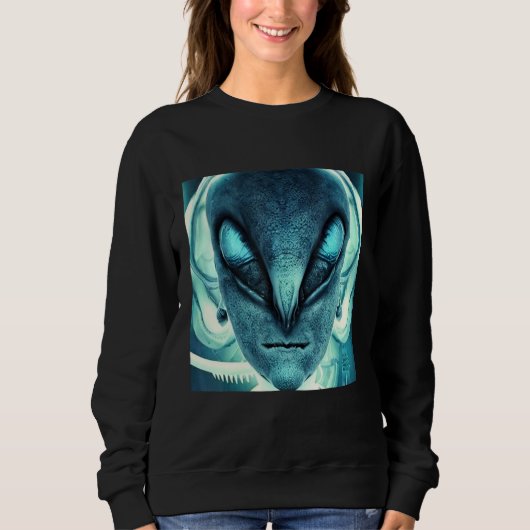 Alien UFO UAP 51 area grey out of this world creat Sweatshirt (Vorderseite)