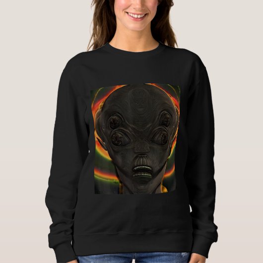 Alien UFO UAP 51 area grey out of this world creat Sweatshirt (Vorderseite)