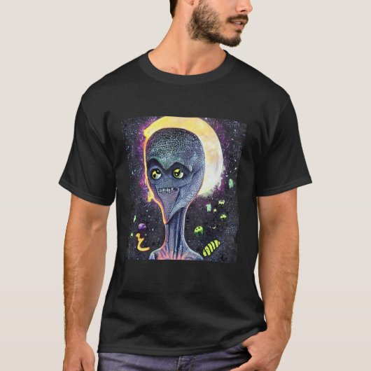 Alien UFO UAP 51 area grey out of this world creat T-Shirt (Vorderseite)
