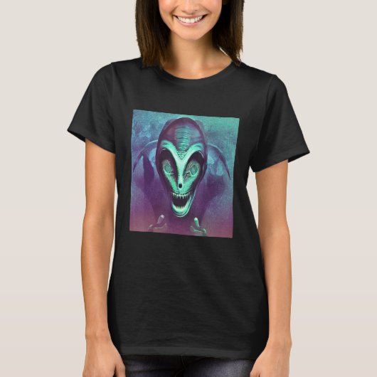 Alien UFO UAP 51 area grey out of this world creat T-Shirt (Vorderseite)