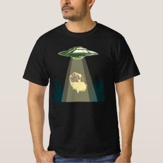 Alien UFO und ein Niedlicher Adorable Mops für Ana T-Shirt