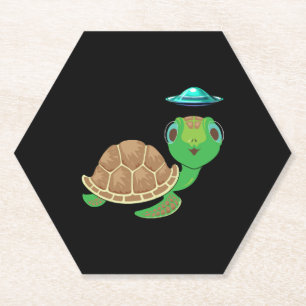 Alien, UFO und Schildkrötenabführung Untersetzer