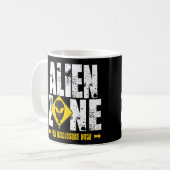 Alien/UFO-Zone Kaffeetasse (Vorderseite Links)