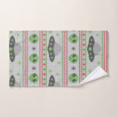 Alien Ugly Christmas Sweater Badhandtuch Set (Handtuch)