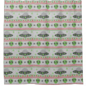 Alien Ugly Christmas Sweater Duschvorhang (Vorderseite)