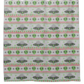 Alien Ugly Christmas Sweater Duschvorhang (Vorderseite)