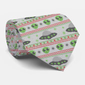 Alien Ugly Christmas Sweater Krawatte (Gerollt)
