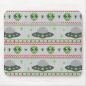 Alien Ugly Christmas Sweater Mousepad (Vorne)