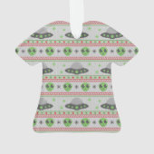Alien Ugly Christmas Sweater Ornament (Rückseite)
