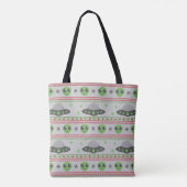 Alien Ugly Christmas Sweater Tasche (Rückseite)