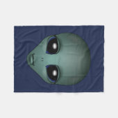 Alien-umfassendes niedliches alien-graue fleecedecke (Vorderseite (Horizontal))