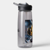 Alien und Astronaut im Weltraum Personalisiert Trinkflasche (Rechts)