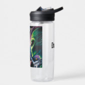 Alien und Astronaut im Weltraum Personalisiert Trinkflasche (Links)