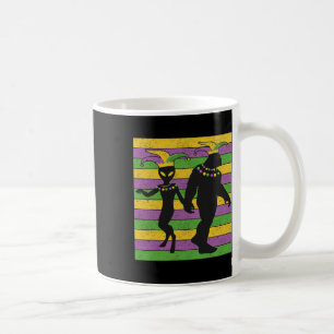 Alien und Bigfoot Bead Vintag Mardi Gras New Orle Kaffeetasse