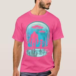 Alien und Bigfoot T-Shirt