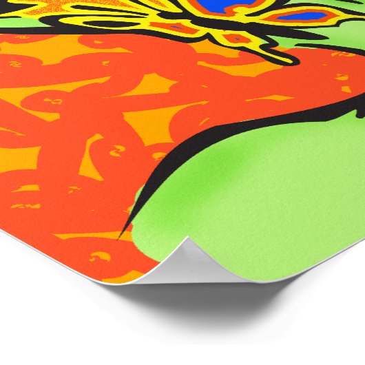 Alien und Butterfly Poster (Ecke)