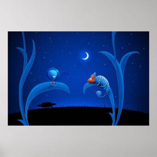Alien und Chameleon Poster (Vorne)