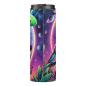 Alien und Flying Disk Golf Saucer Thermosbecher (Rückseite)