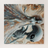 Alien und Frau Puzzle (Horizontal)