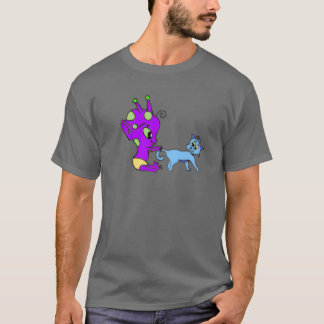 Alien und Kitty T-Shirt
