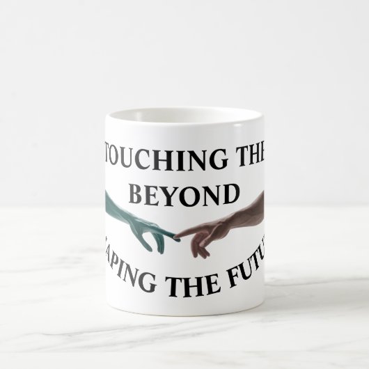 Alien und Mensch Kaffeetasse (Mittel)