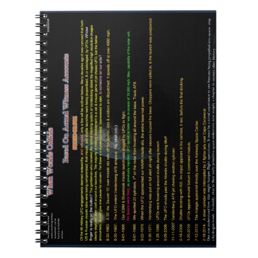 Alien und militärische Begegnungen Notizblock (Vorderseite)