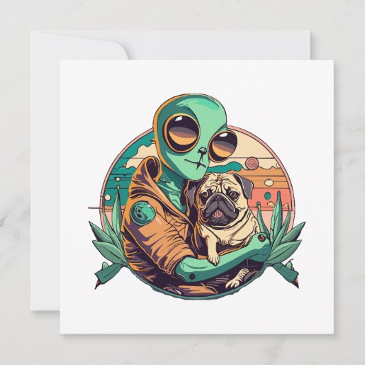Alien und Mops (Vorderseite)