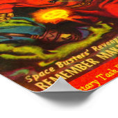 Alien und Raumfahrer kämpfen um schöne Frauen Poster (Ecke)