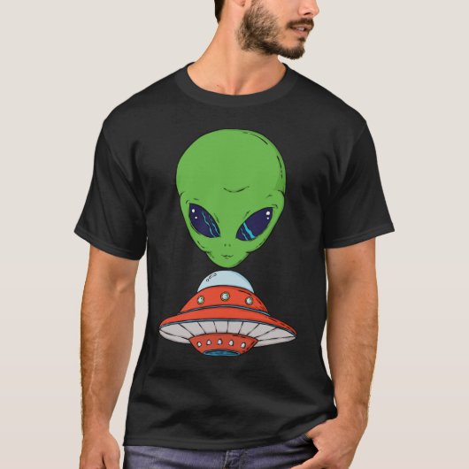 Alien und Raumfahrt T-Shirt (Vorderseite)