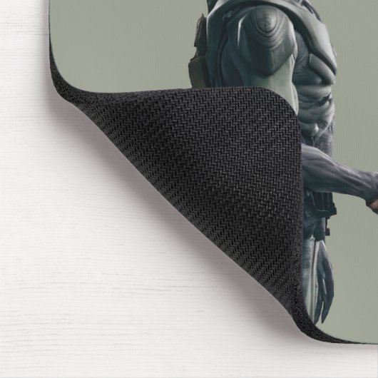 Alien und Soldat Mousepad (Ecke)