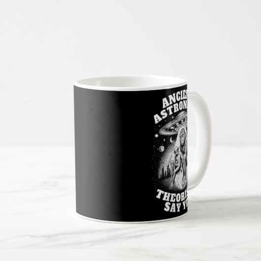 Alien und Ufo I Astronautin T Kaffeetasse (VorderseiteRechts)
