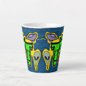 Alien und Weltraumwaffe Milchtasse (Vorderseite)