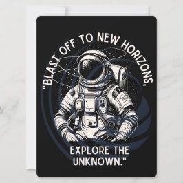 ALIEN, UNIVERSUM, ROCKETSCHAFT, PLANET UND ASTRONA FEIERTAGSKARTE
