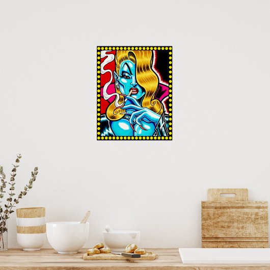 Alien Vampire Poster (Küche)