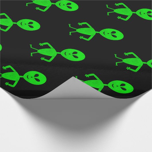 Alien-Verpackungs-Papier Geschenkpapier (Ecke)