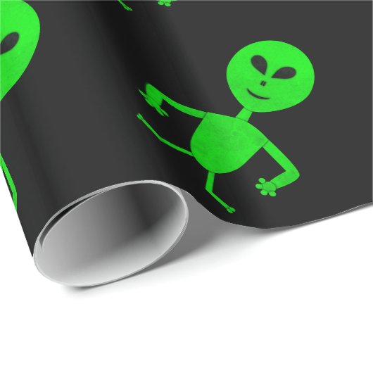 Alien-Verpackungs-Papier Geschenkpapier (Rolleneckpunkt)