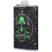 Alien Video Games mit Star Background Flachmann (Links)