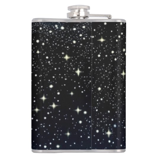 Alien Video Games mit Star Background Flachmann (Rückseite)