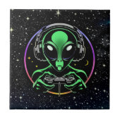 Alien Video Games mit Star Background Fliese (Vorderseite)