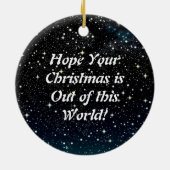 Alien Video Games mit Star Background Keramik Ornament (Hinten)