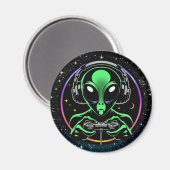 Alien Video Games mit Star Background Magnet (Vorderseite/Rückseite)