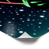 Alien Video Games mit Star Background Poster (Ecke)