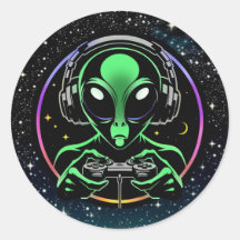 Alien Video Games mit Star Background
