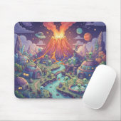 Alien Village at Dusk Mousepad (Mit Mouse)