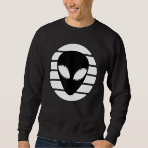 Alien Vintag Retro Weltraum Ufo Verschwörungslusti Sweatshirt