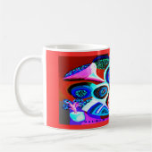 Alien-Vision-Kunst Kaffeetasse (Links)