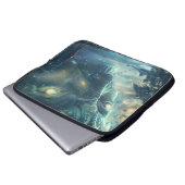 Alien Visitation Digitale Kunst Laptopschutzhülle (Vorne Knopf)