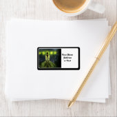 Alien Visitor Adressaufkleber (Insitu)