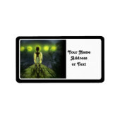 Alien Visitor Adressaufkleber (Vorne)